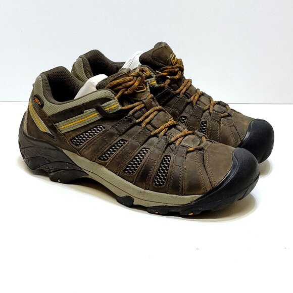 KEEN Voyageur Vented Hiking Shoes Men US 9M Leather Mesh Outdoor Water-Resistant - Picture 2 of 12
